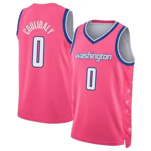 Men's Bilal Coulibaly Washington Wizards Nike Swingman Pink 2022/23 City Edition Jersey