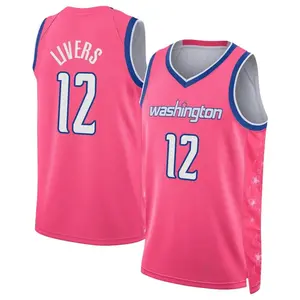 Men's Isaiah Livers Washington Wizards Nike Swingman Pink 2022/23 City Edition Jersey