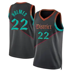 Men's Richaun Holmes Washington Wizards Nike Swingman Black 2023/24 City Edition Jersey