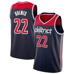 Men's Richaun Holmes Washington Wizards Nike Swingman Navy 2019/20 Jersey - Statement Edition