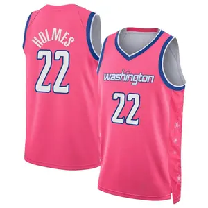 Men's Richaun Holmes Washington Wizards Nike Swingman Pink 2022/23 City Edition Jersey