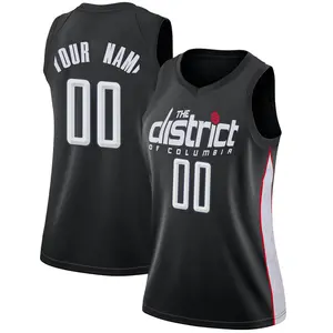 Women's Custom Washington Wizards Nike Swingman Black 2018/19 Jersey - City Edition