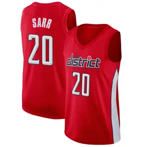 Youth Alexandre Sarr Washington Wizards Nike Swingman Red 2018/19 Jersey - Earned Edition